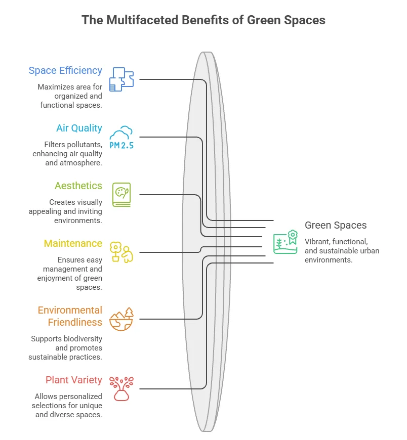 infographic of Benefits of Vertical Gardening for Small Spaces