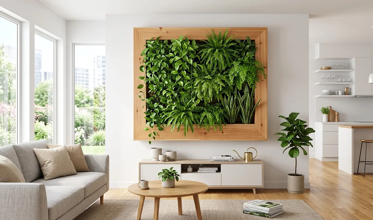 DIY Wooden Living Wall Planter 