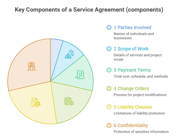 pie chart of The Importance of Legal Terms in Woodworking Client Agreements