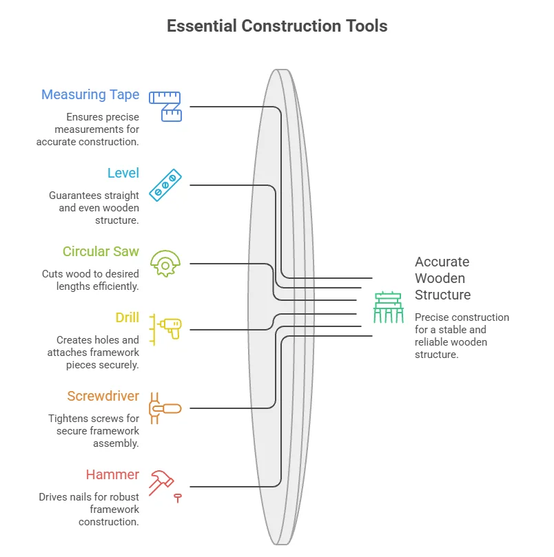 infographic of Tools Needed for Construction