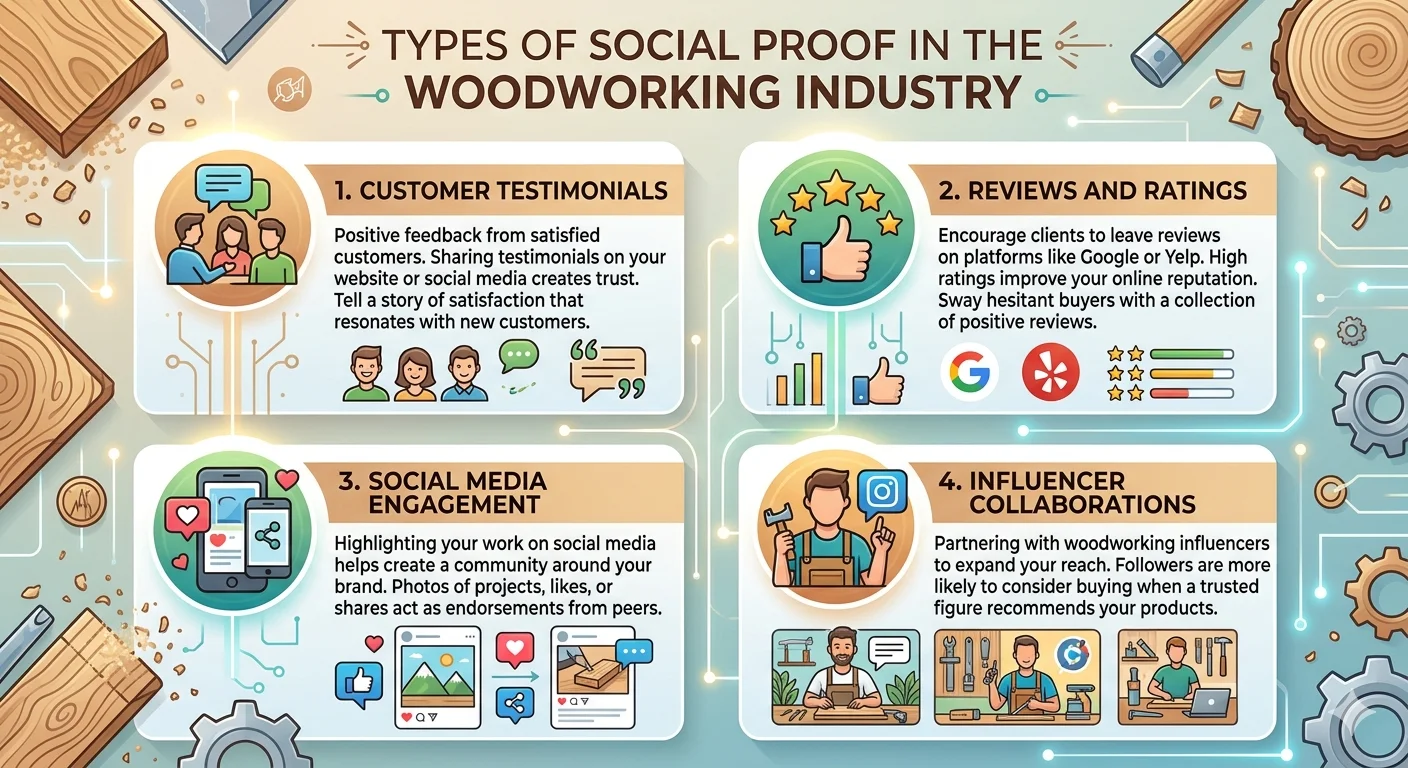 infographic of Types of Social Proof